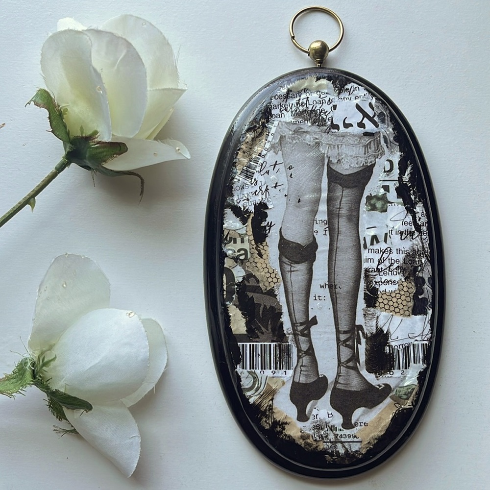 Moody Wall Art Gothic Sad Girl Maximalist Gothic Decor